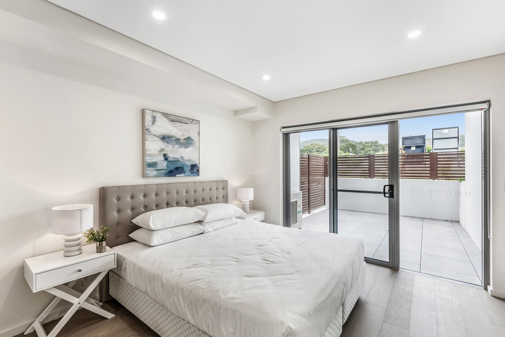 Master Bedroom with courtyard access